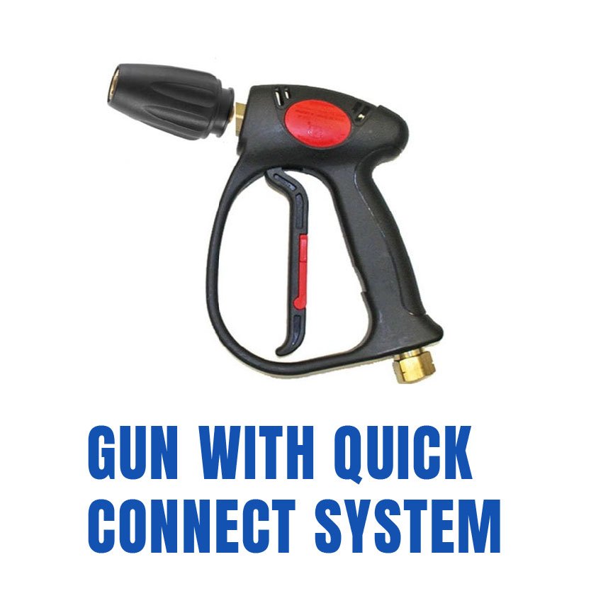 Gun with Quick Connect System for efficient cleaning with Car Cleaning Machine